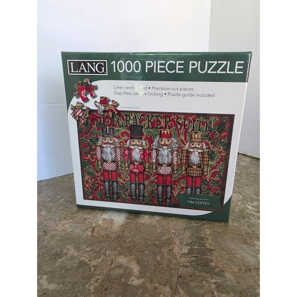 LANG Nutcracker Suite 1000 Piece‎ Jigsaw Puzzle Linen Embossed New Sealed 2021